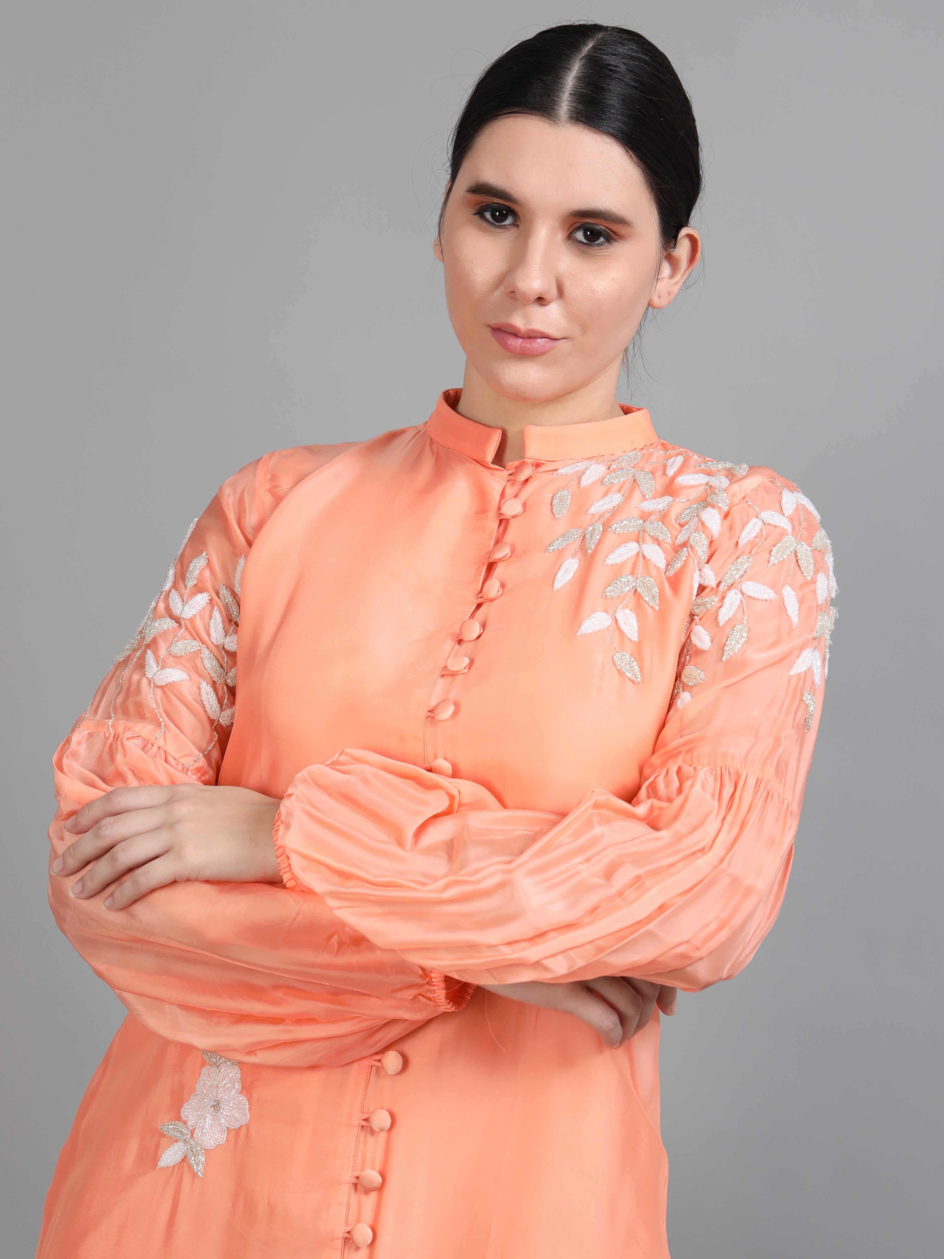 Peach Passion Shirt Dress