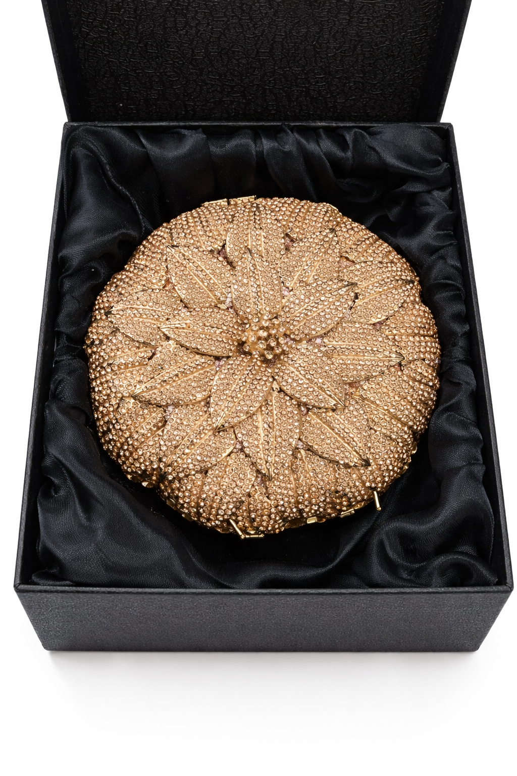 Rhinestone Flower Crystal Clutch Bag