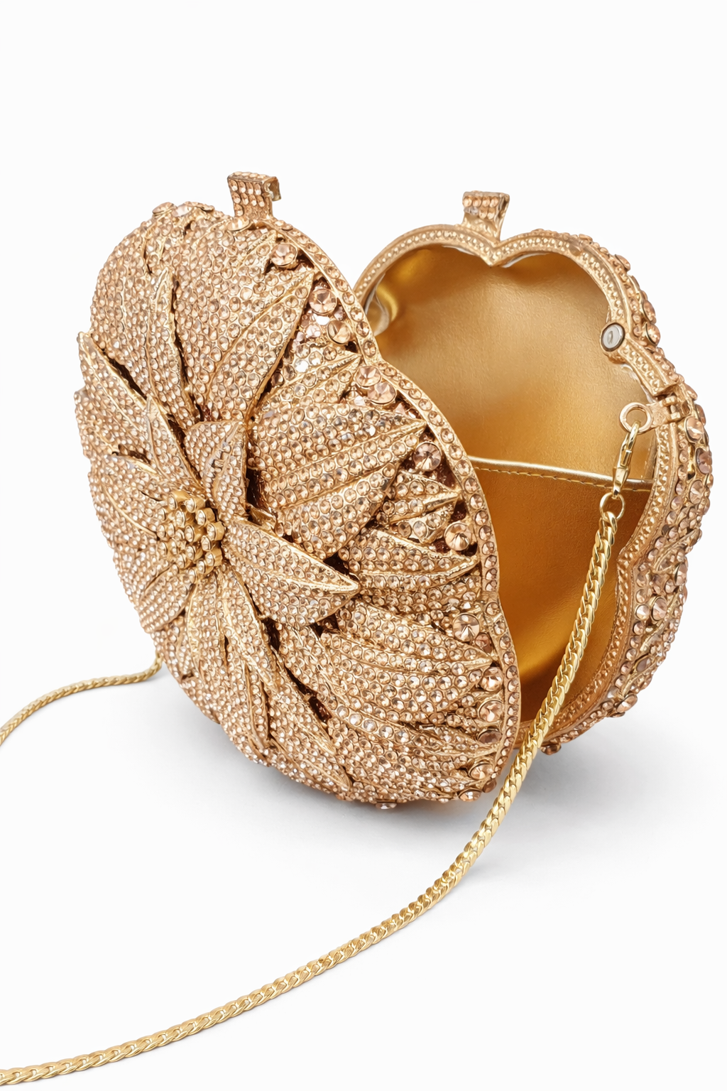 Rhinestone Flower Crystal Clutch Bag