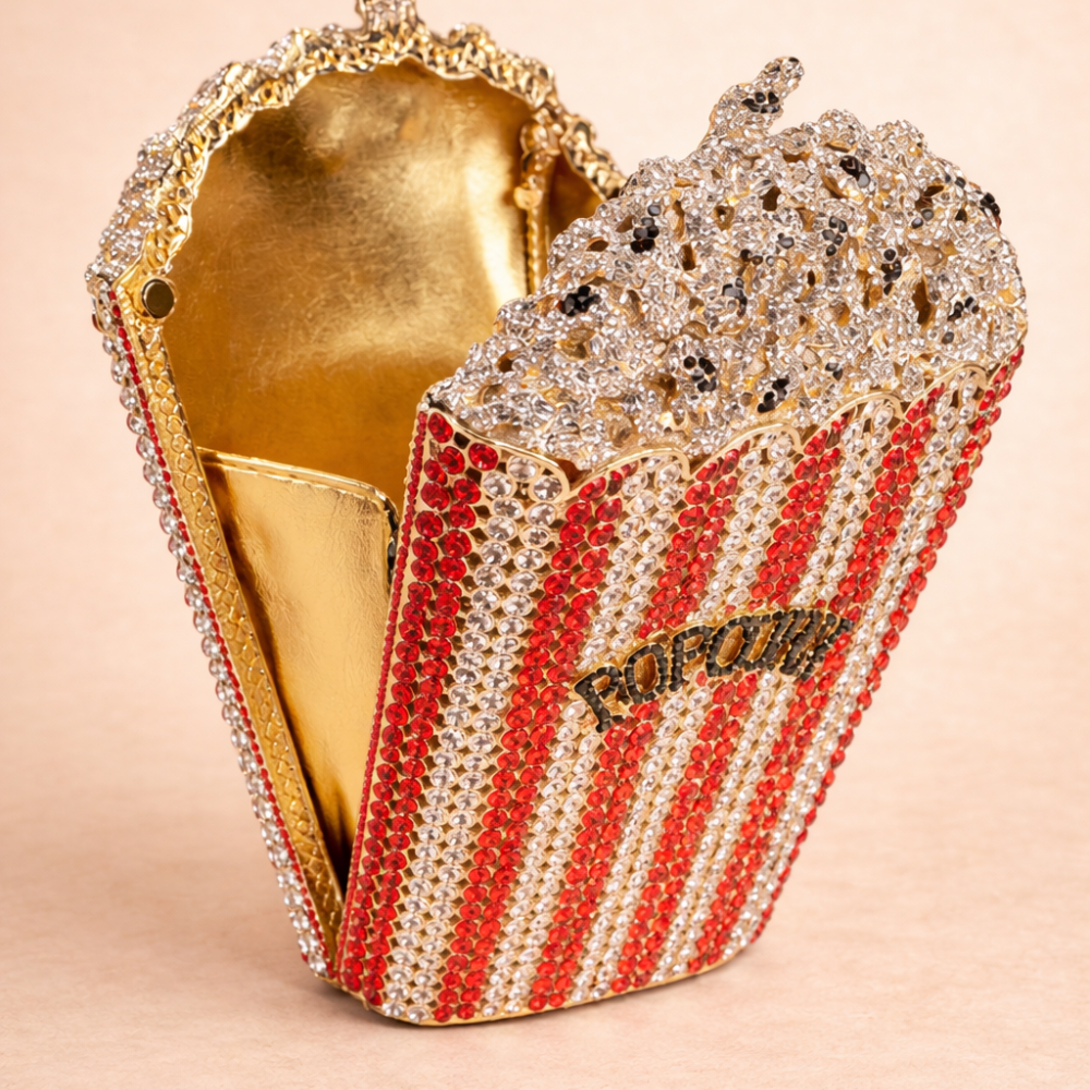 The Cinema Glamour Popcorn Clutch Bag