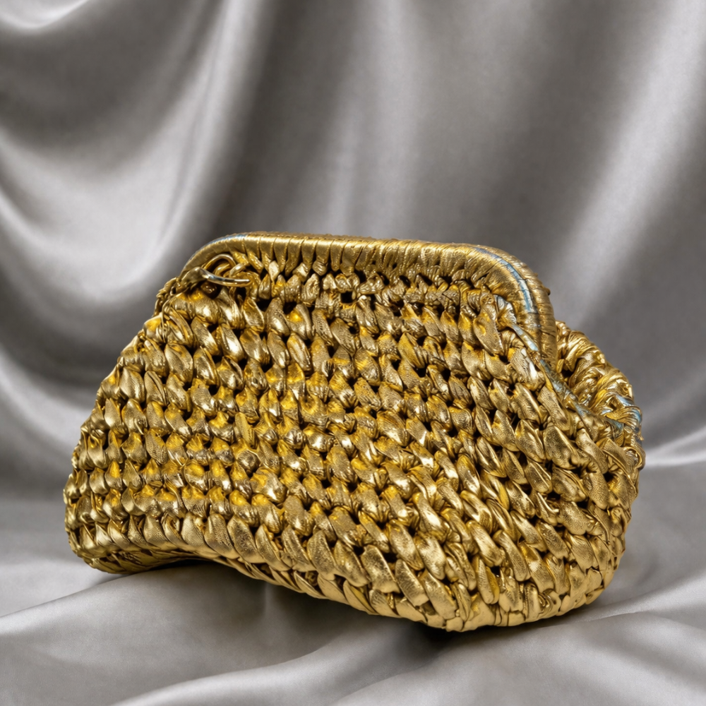 Quilted Metallic Mini Bag