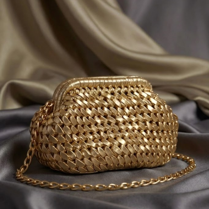Quilted Metallic Mini Bag